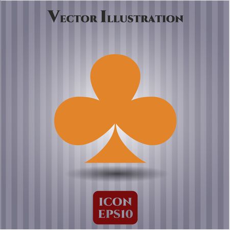 Poker clover vector symbol