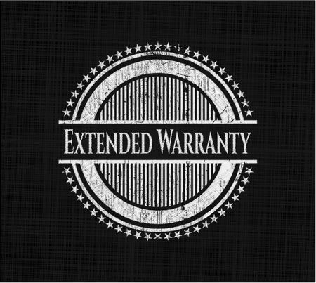 Extended Warranty chalkboard emblem