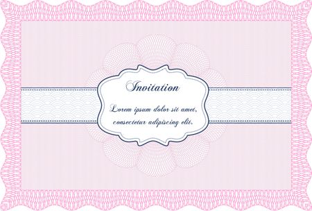 Retro invitation. With background. Retro design. Border, frame.