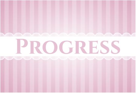 Progress card or poster