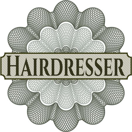 Hairdresser rosette