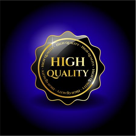 High Quality black shiny badge