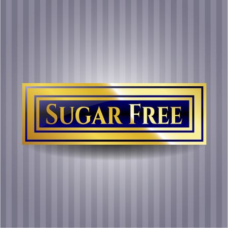 Sugar Free gold badge or emblem