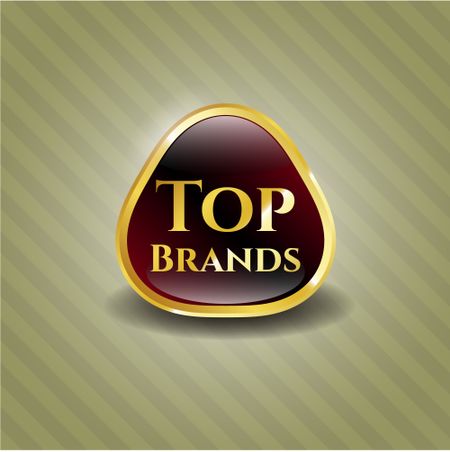 Top Brands gold badge or emblem