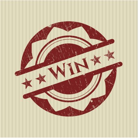 Win rubber stamp