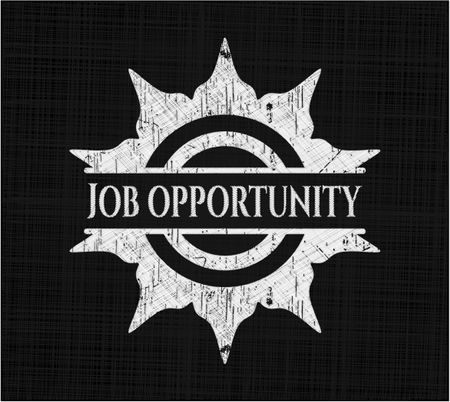 Job Opportunity written on a blackboard