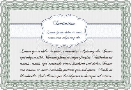 Retro invitation template. Superior design. Printer friendly. Customizable, Easy to edit and change colors.