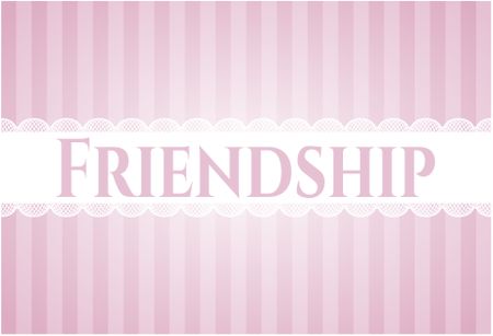 Friendship colorful banner