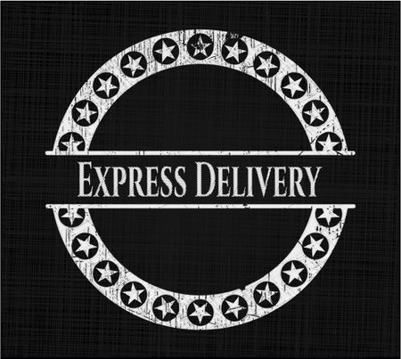 Express Delivery chalkboard emblem