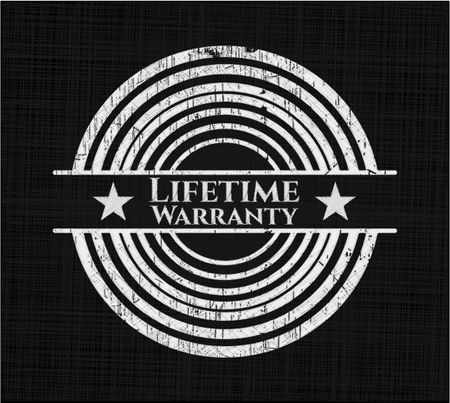 Life Time Warranty on chalkboard