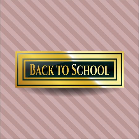 Back to School gold emblem