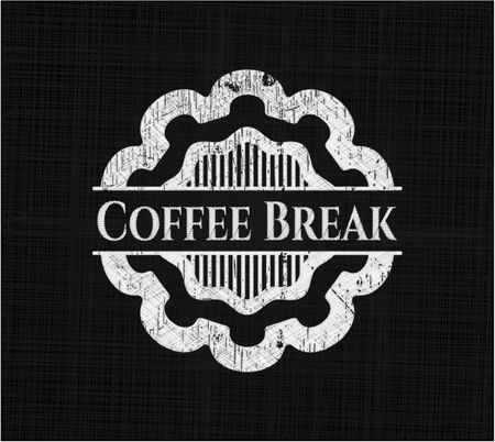 Coffee Break chalkboard emblem