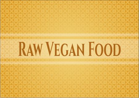 Raw Vegan Food poster or banner