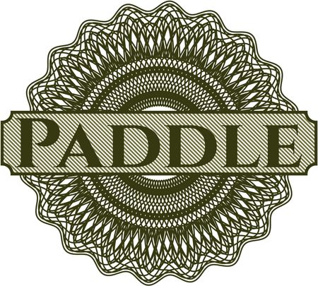 Paddle money style rosette