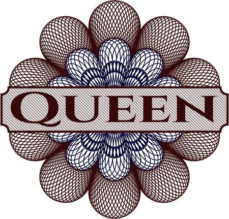 Queen abstract linear rosette