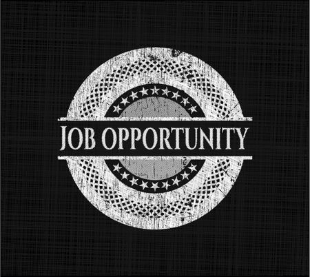 Job Opportunity written on a blackboard