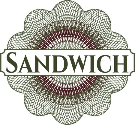 Sandwich money style rosette
