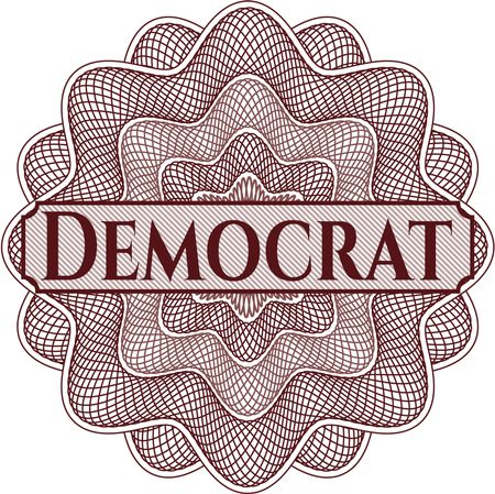 Democrat money style rosette