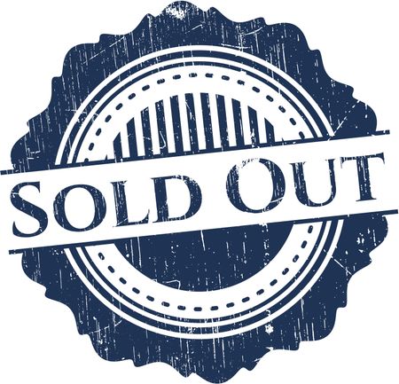Sold Out grunge seal