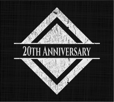 20th Anniversary chalkboard emblem