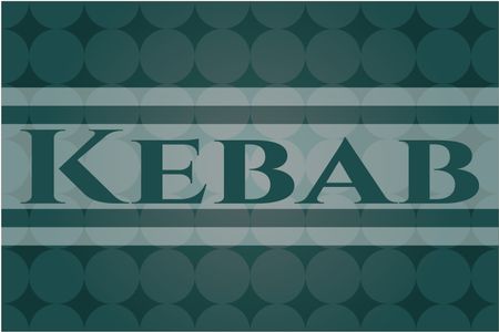 Kebab poster or card