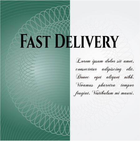 Fast Delivery banner or poster