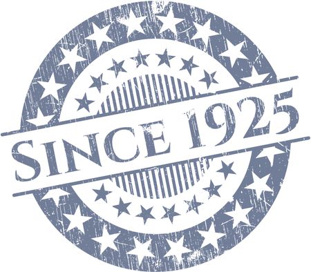 Since 1925 rubber grunge seal