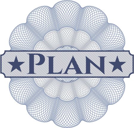 Plan abstract rosette