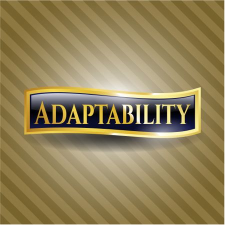 Adaptability gold shiny emblem
