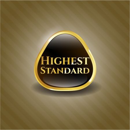 Highest Standard gold badge or emblem