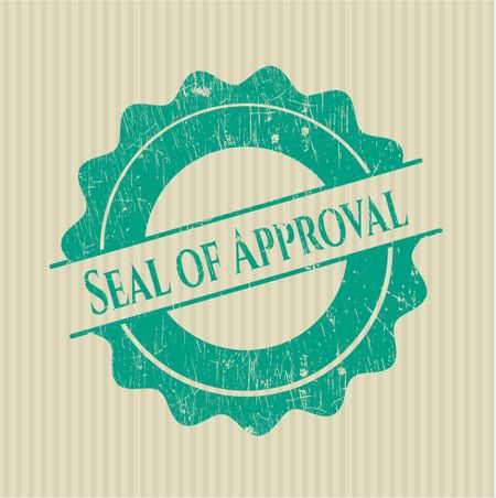 Seal of Approval grunge stamp