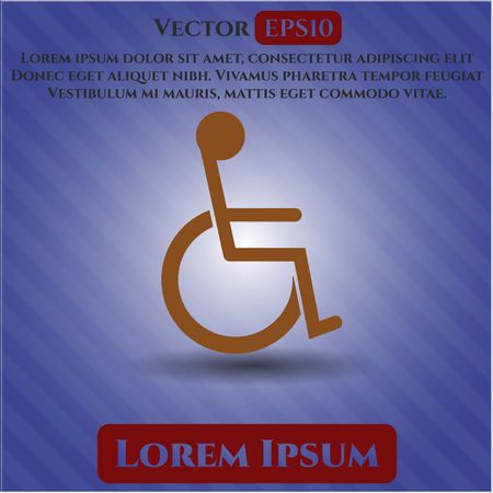 Disabled (Wheelchair) vector symbol