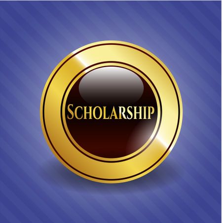 Scholarship gold emblem
