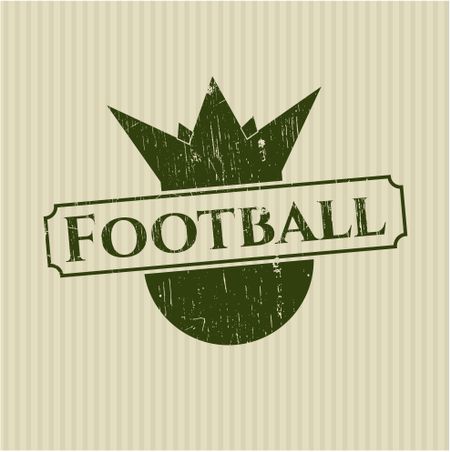 Football rubber grunge texture seal