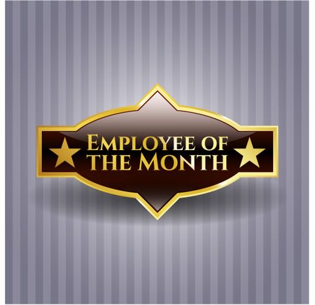 Employee of the Month golden emblem