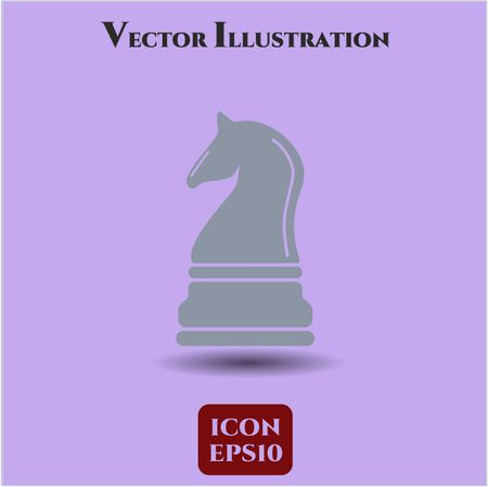 Chess knight icon vector illsutration
