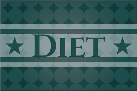 Diet card, poster or banner