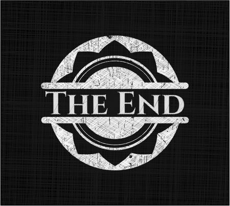 The End chalkboard emblem
