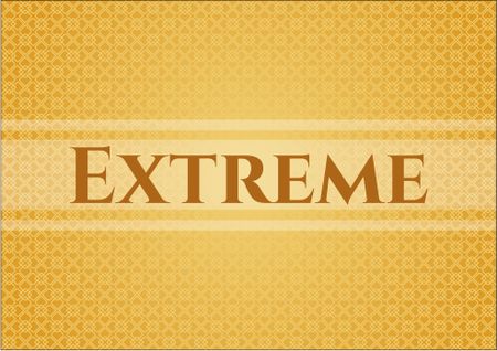 Extreme poster or card
