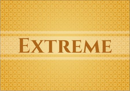 Extreme poster or card