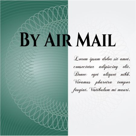 By Air Mail colorful poster