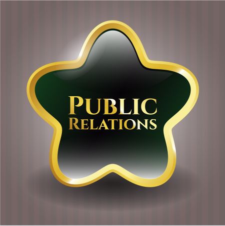 Public Relations gold emblem