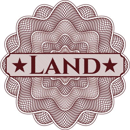 Land abstract rosette