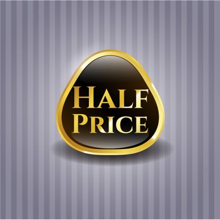 Half Price gold emblem or badge