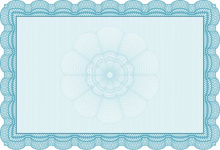 Certificate of achievement template. Artistry design. Vector pattern that is used in currency and diplomas.With background. 