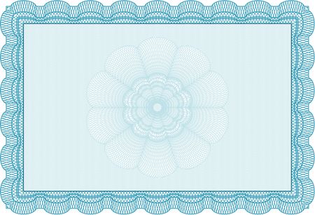 Certificate of achievement template. Artistry design. Vector pattern that is used in currency and diplomas.With background.