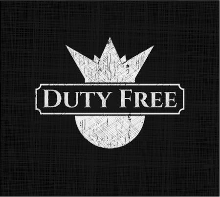 Duty Free chalk emblem