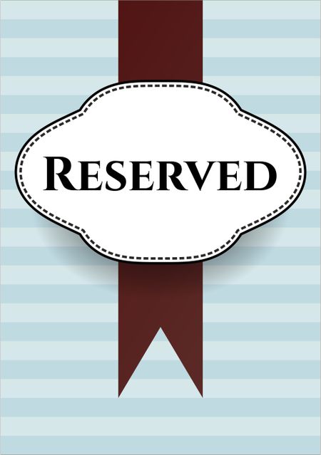 Reserved poster