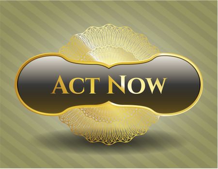 Act Now shiny badge