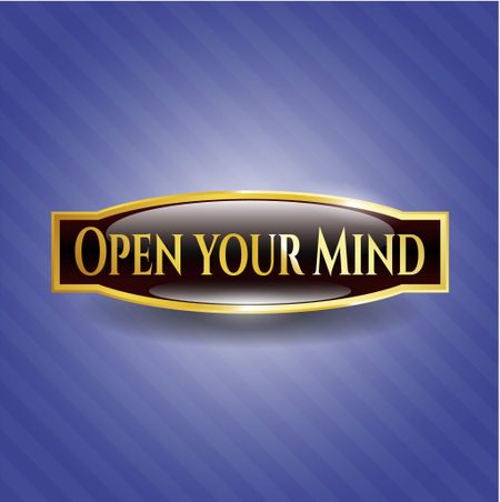 Open your Mind golden emblem